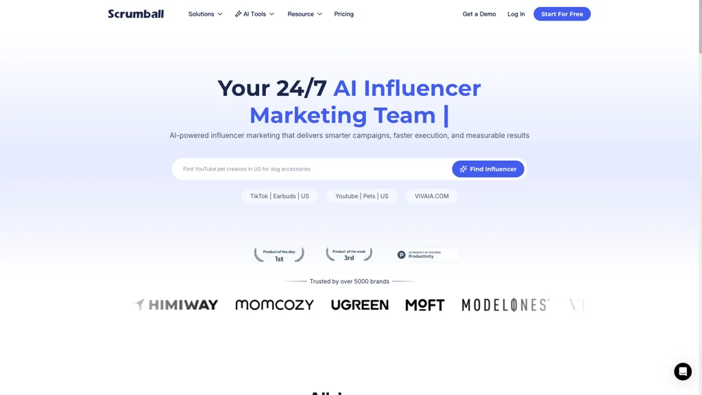 Scrumball AI tool screenshot