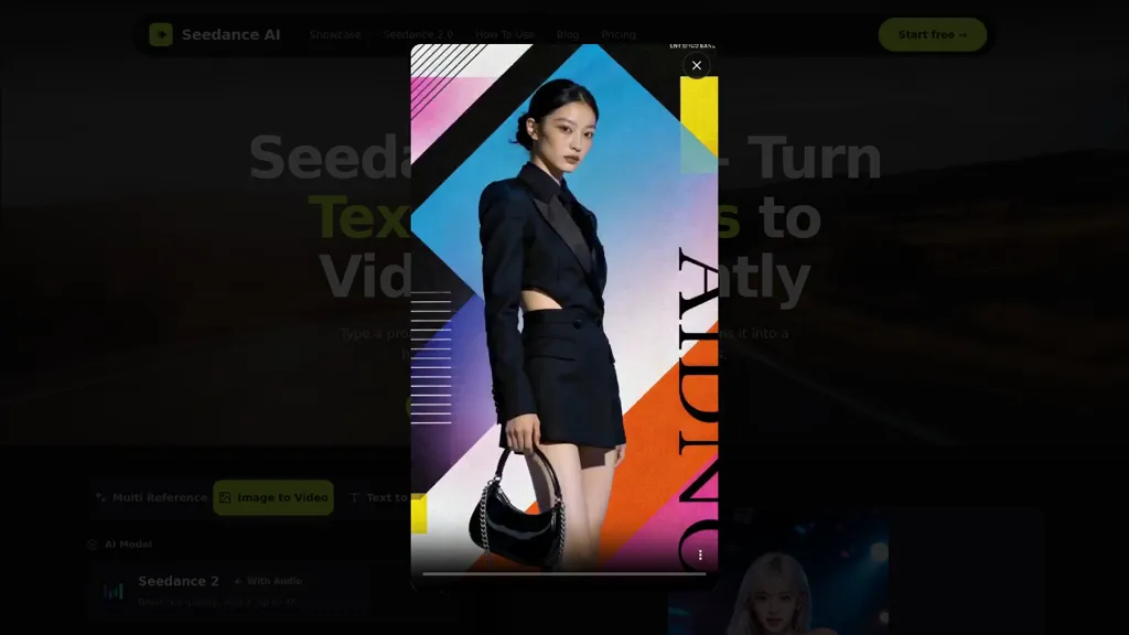 Seedance2-5ai.net AI tool screenshot