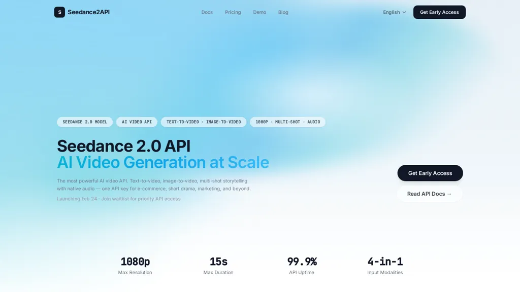 Seedance2API.app AI tool screenshot