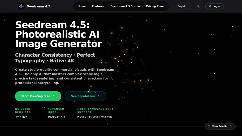 Seedream 4.5 AI AI tool screenshot
