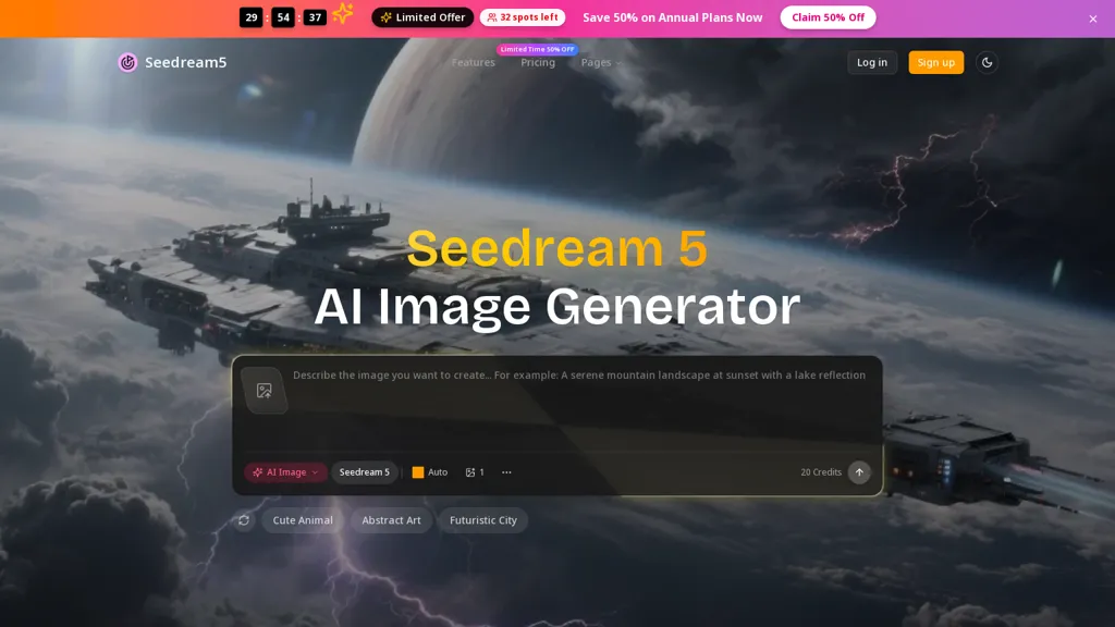 seedream5AI AI tool screenshot