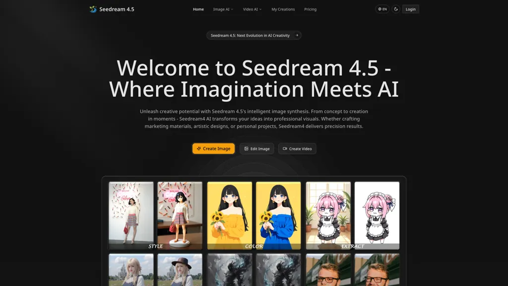 Seedream4.0AI.org AI tool screenshot