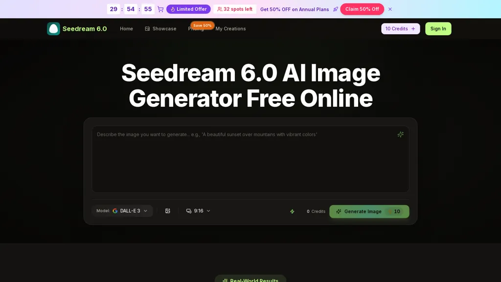Seedream6.app AI tool screenshot