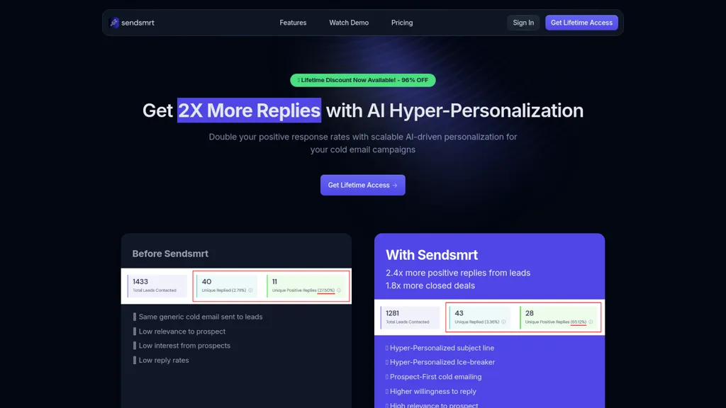Sendsmrt website