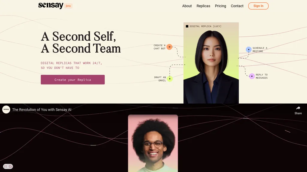 Sensay website