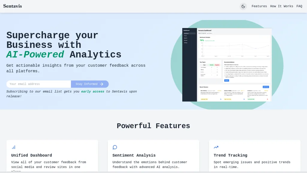 Sentavis website