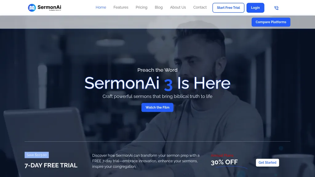 SermonAI website