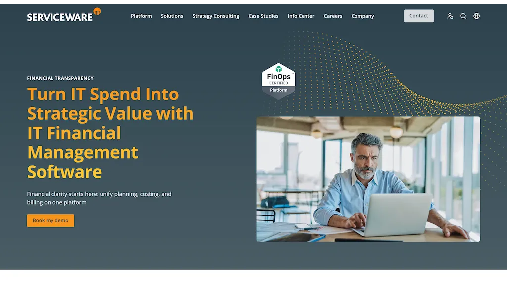 Serviceware ITFM AI tool screenshot