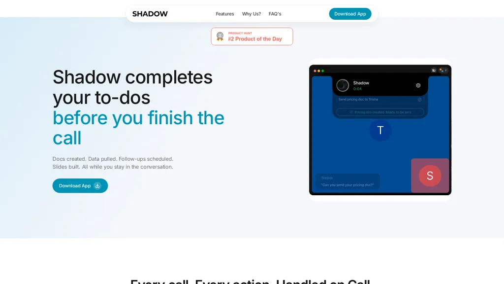 Shadowlabs.ai AI tool screenshot