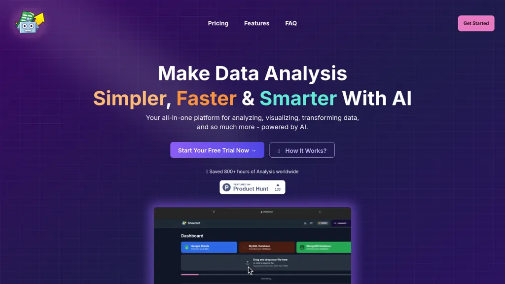 SheetBot AI website