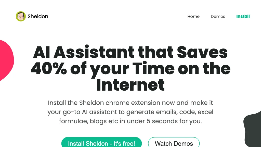 Sheldon AI website