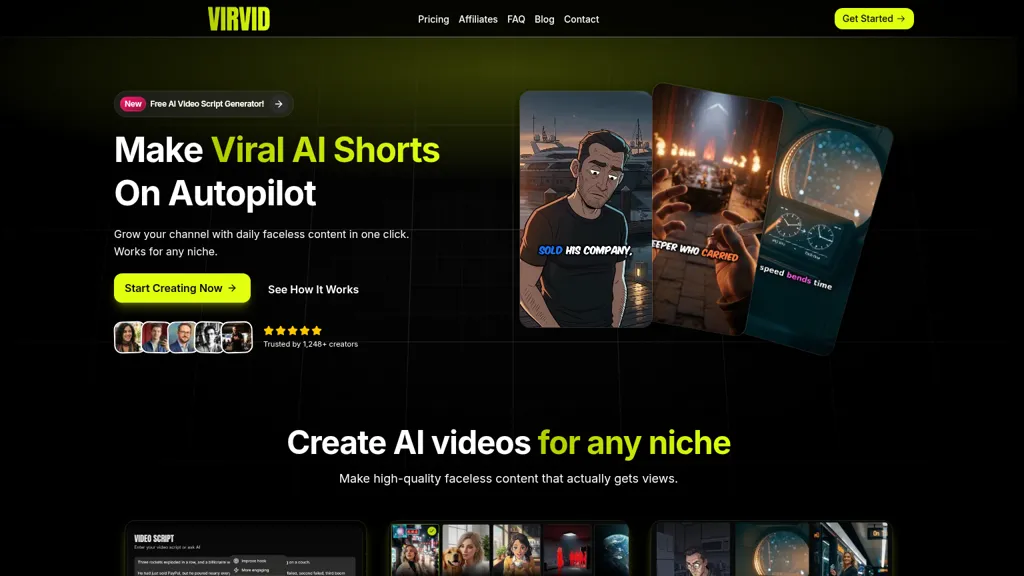 Shoorts AI tool screenshot