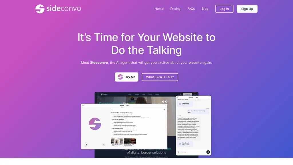 Sideconvo.ai AI tool screenshot