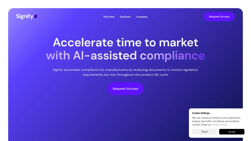 Signify website