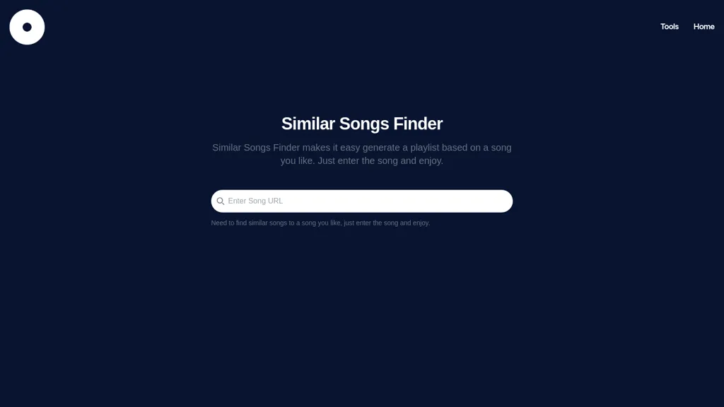 Similar Songs Finder website