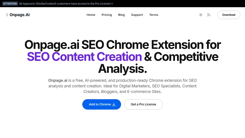 similarcontent.com website