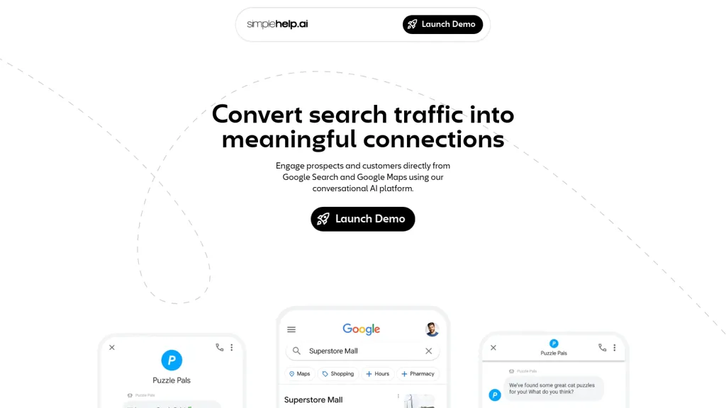 Simplehelp AI website