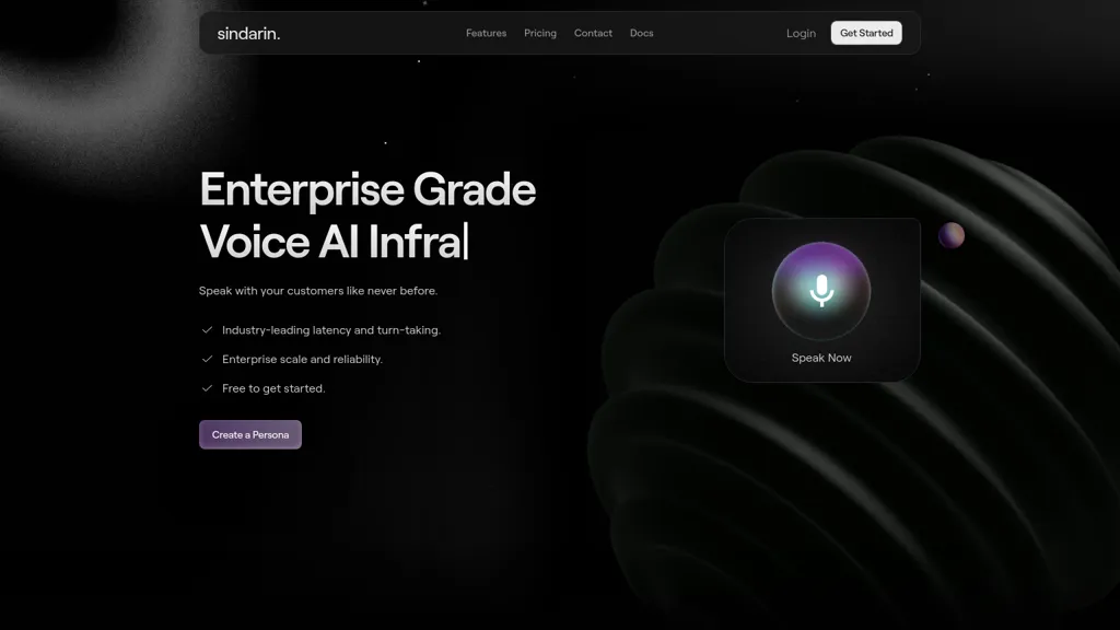 Sindarin AI tool screenshot