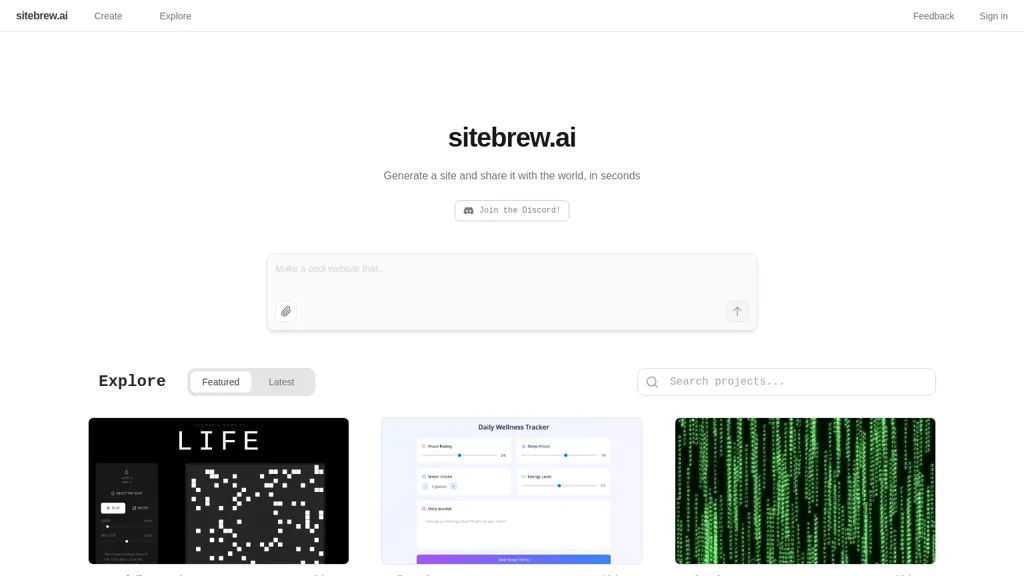 Sitebrew website