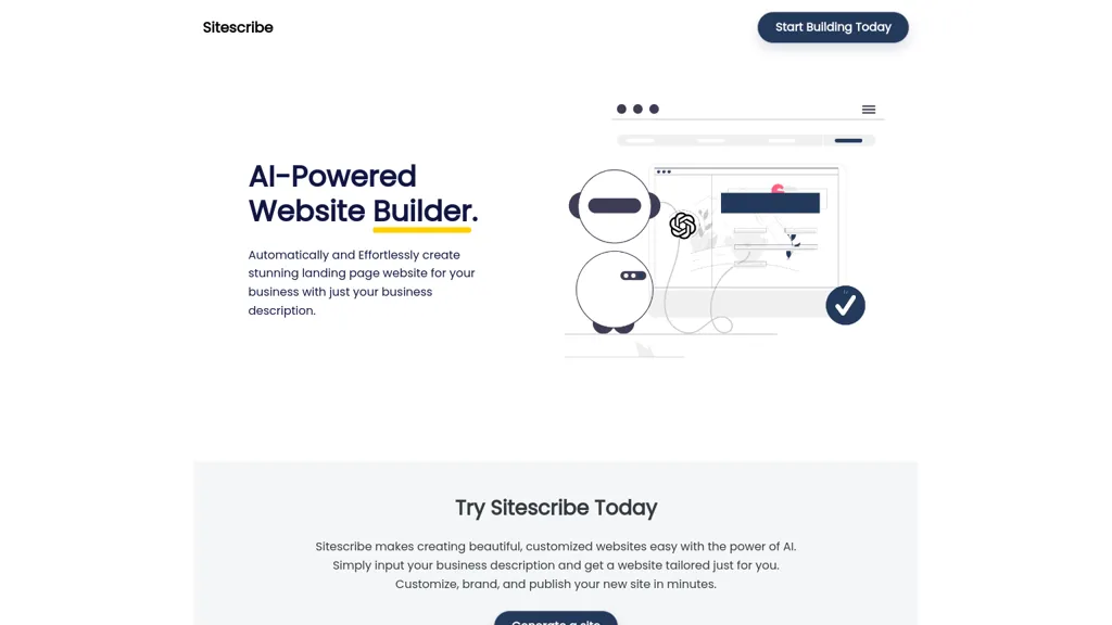 Sitescribe website