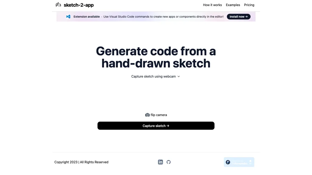 Sketch2App website