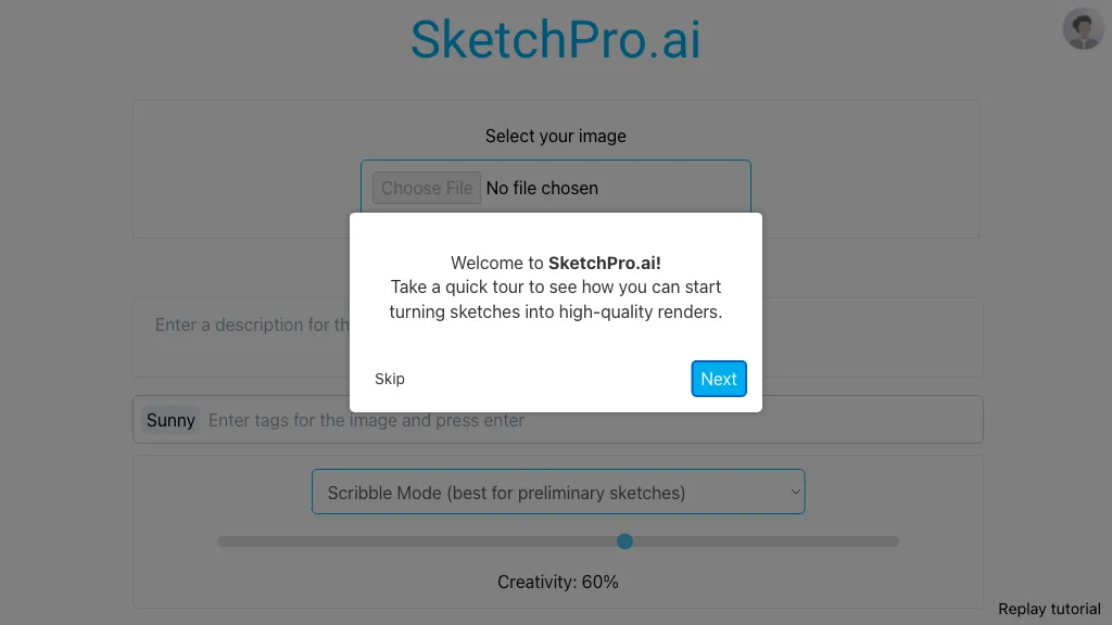 SketchPro AI website