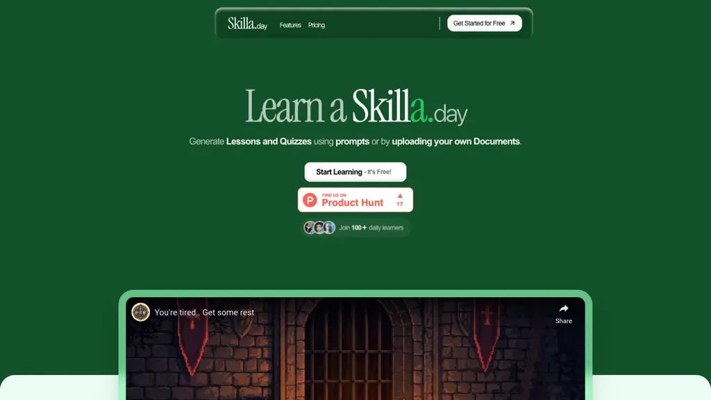 Skilla.Day AI tool screenshot