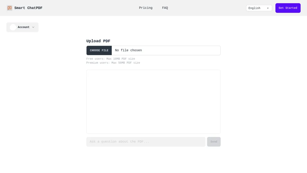 Smart ChatPDF website