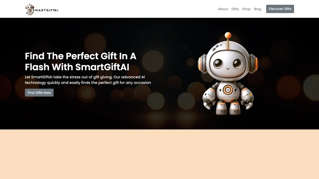 Smart Gift AI website