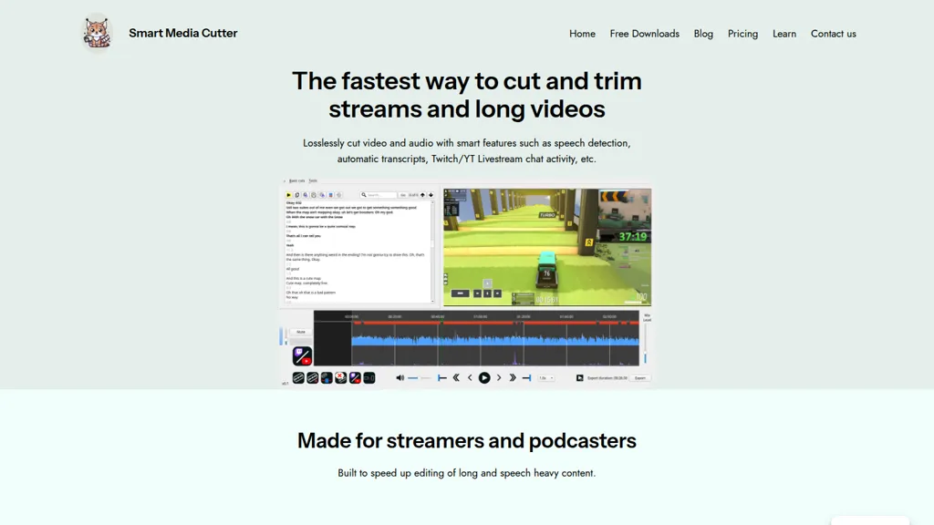 Smart Media Cutter AI tool screenshot