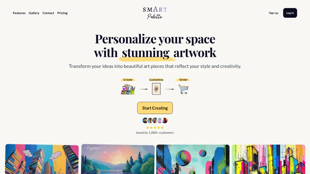 Smart Palette AI tool screenshot