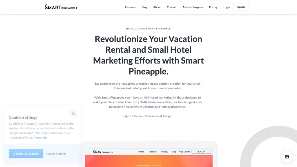 Smart Pineapple website