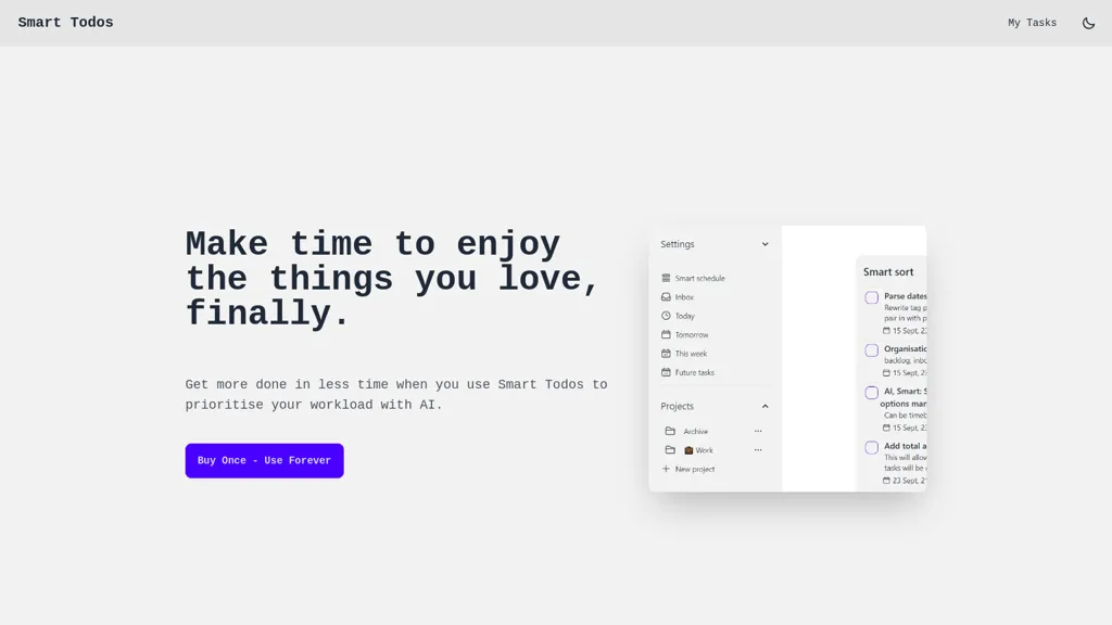 Smart Todos website
