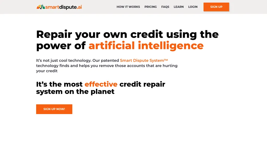 SmartDispute.ai website