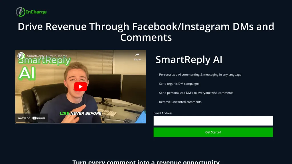 SmartReply AI website