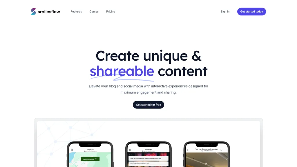 SmilesFlow website