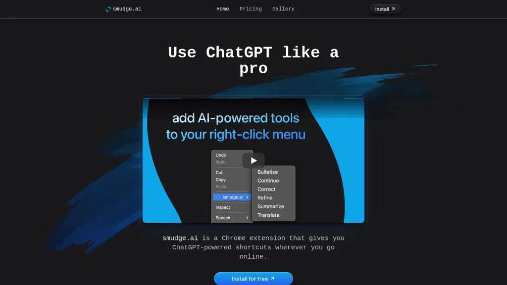 smudge.ai website