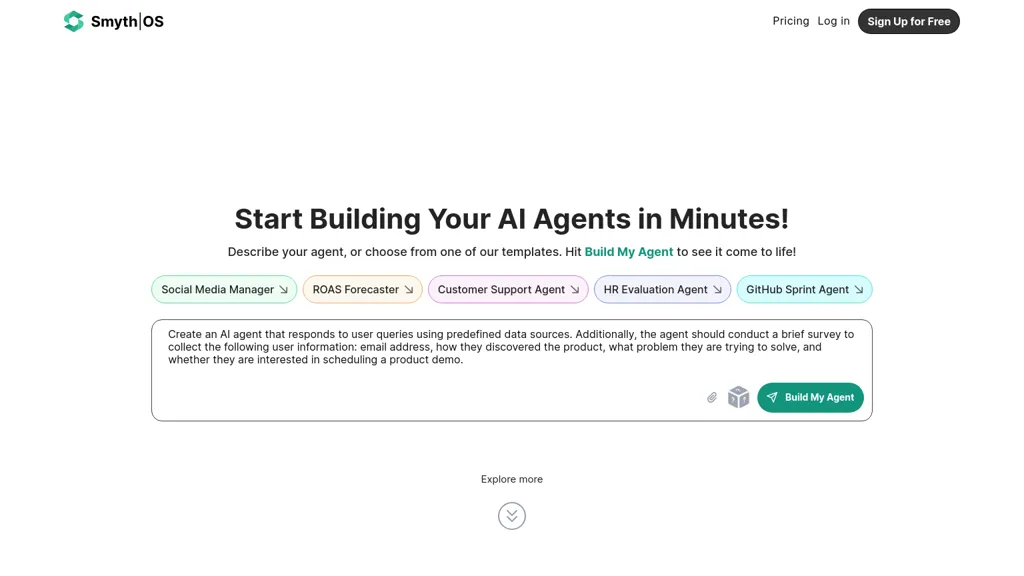 SmythOS website
