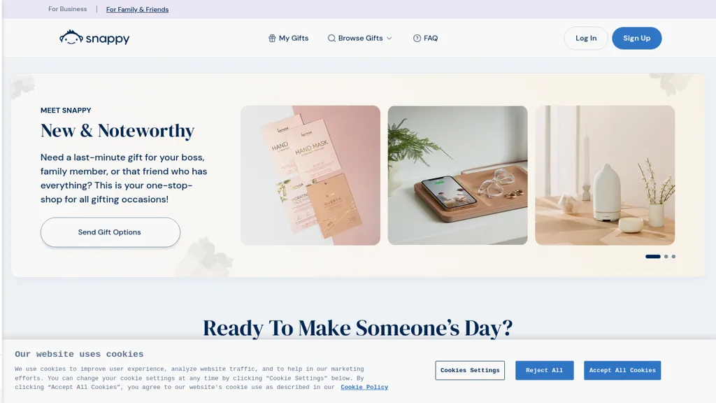 Snappy website