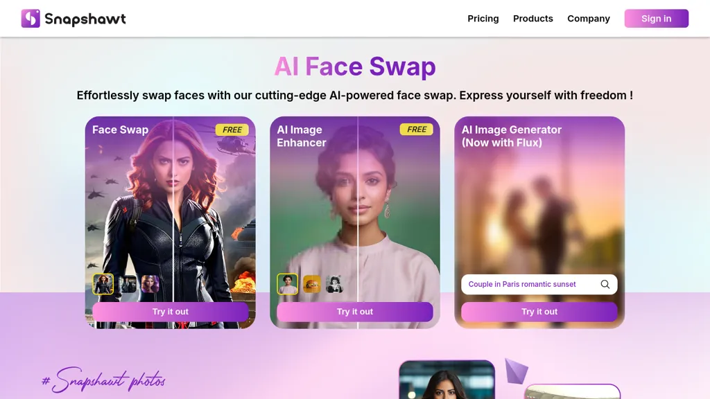 Snapshawt website