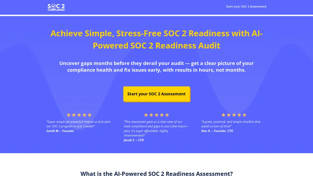 SOC 2 Readiness Audit website