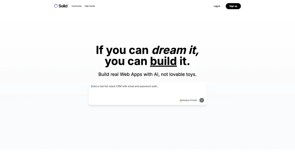 Solid AI tool screenshot