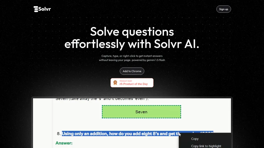 Solvr website