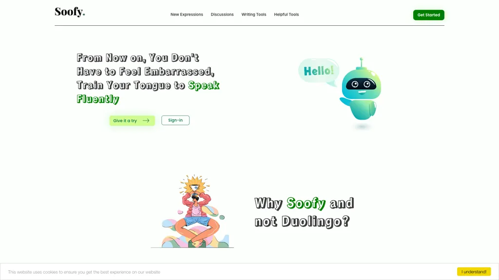 Soofy AI tool screenshot