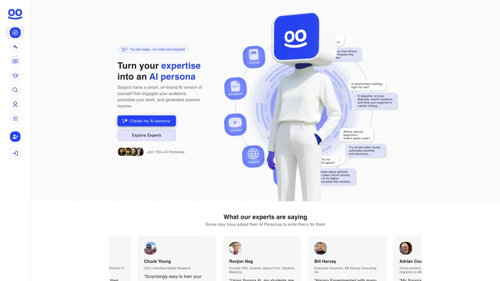 Soopra AI AI tool screenshot