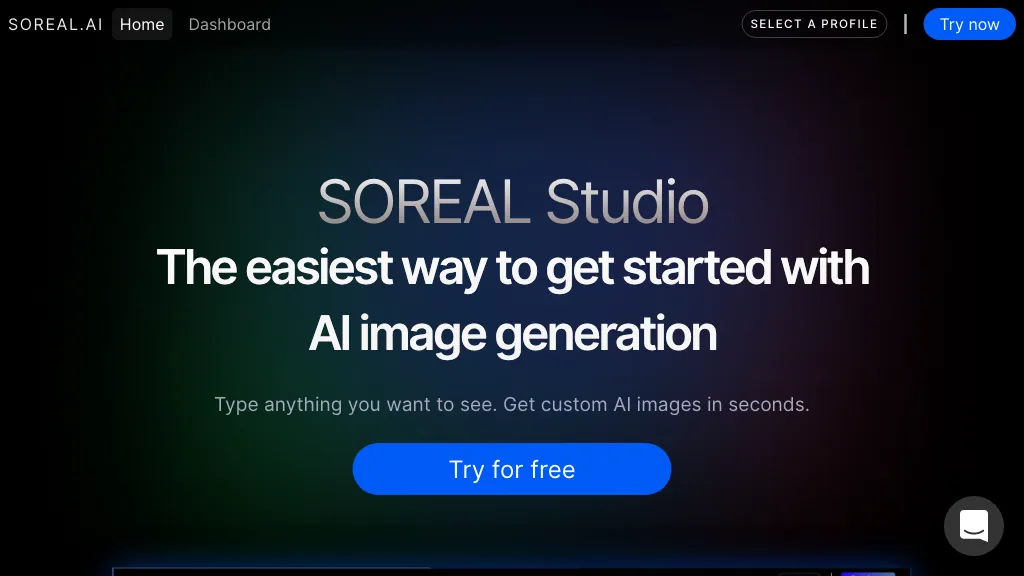 Soreal.AI Studio website