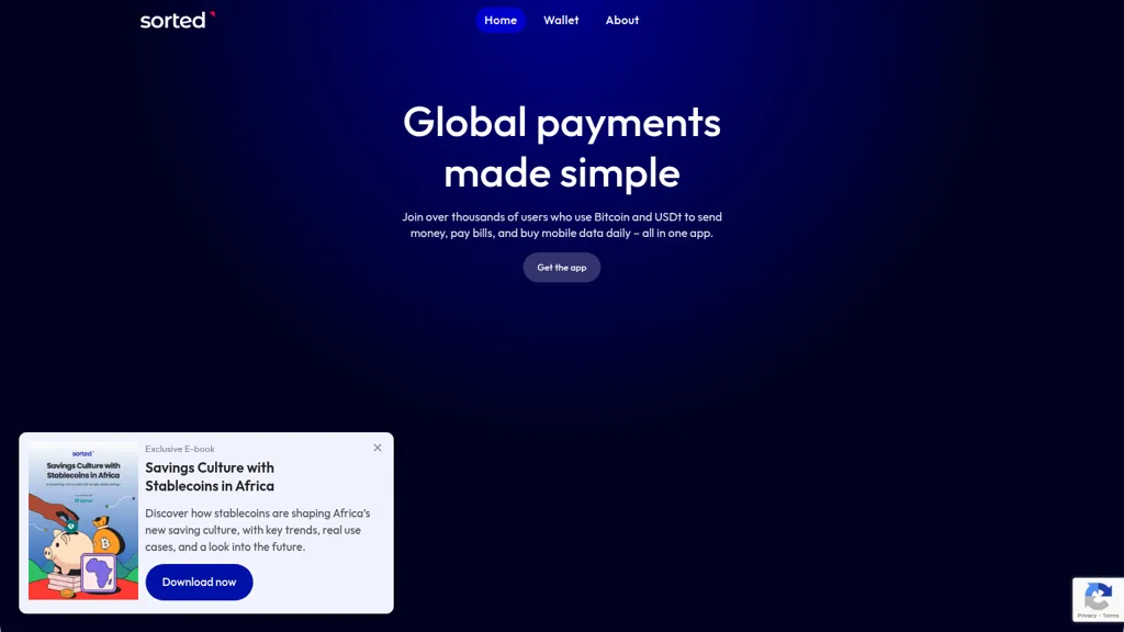 Sorted Wallet AI tool screenshot