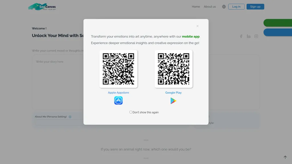 SoulCanvas website