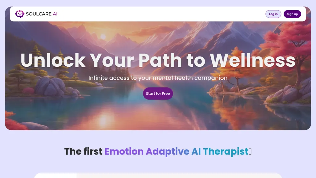 SoulcareAI website