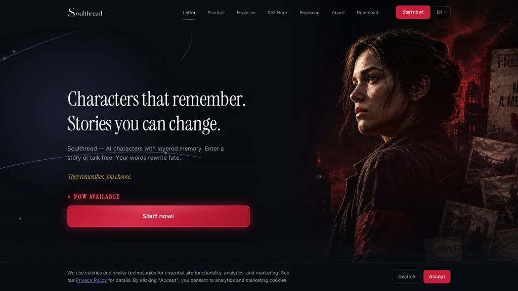 Soulthread.talk AI tool screenshot